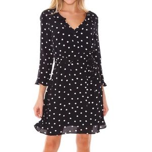 *NEW* Sanctuary Eye Candy Dotted Faux Wrap Dress